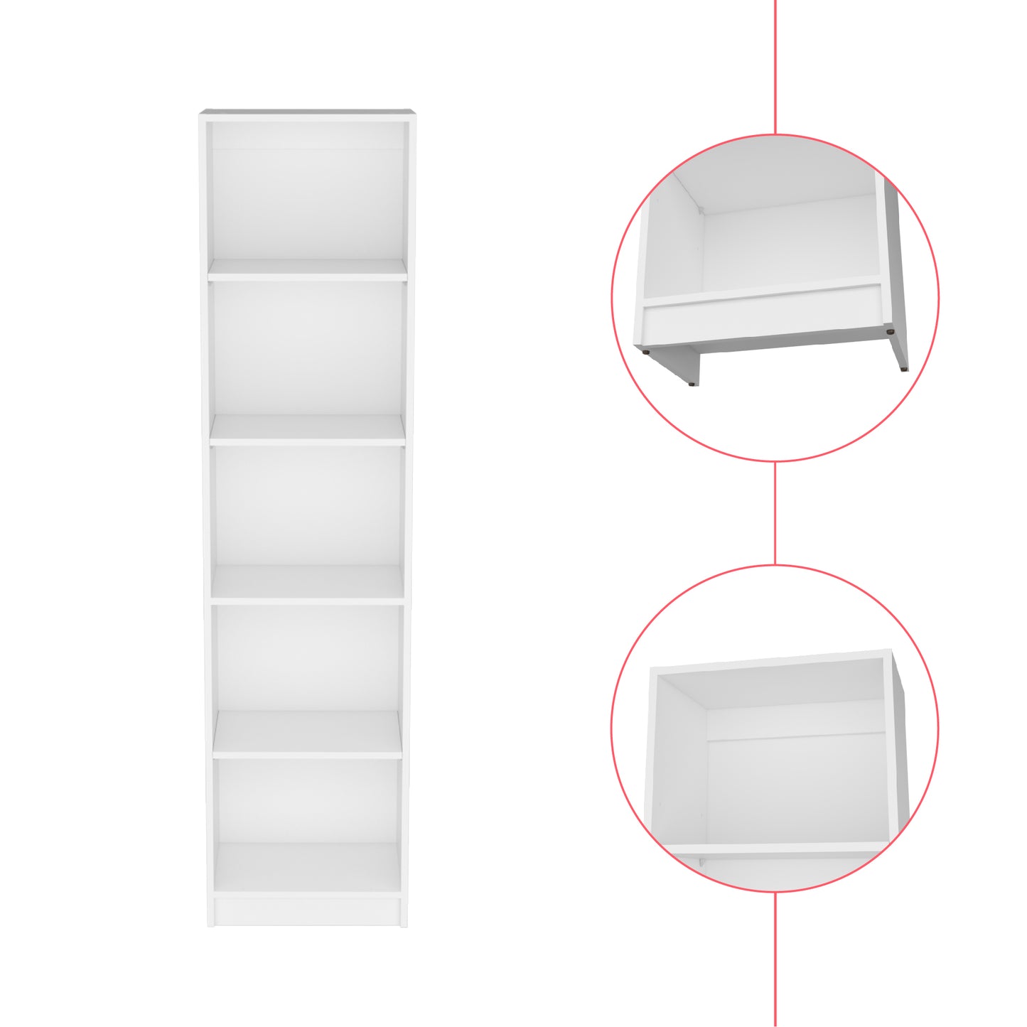 Benzon XS White Office Bookcase