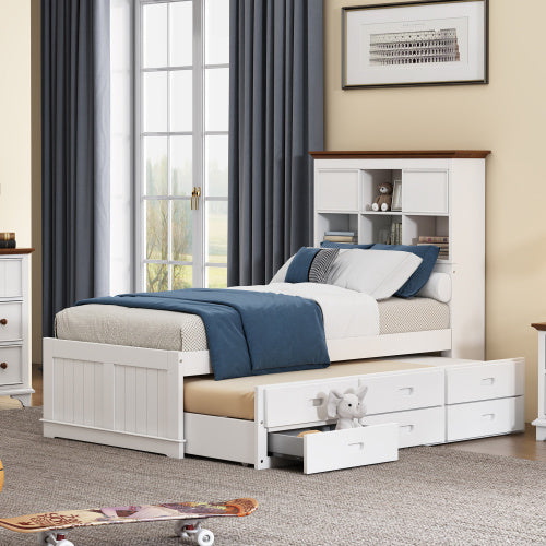 Solid Pine Wood With Leisure Twin Beds