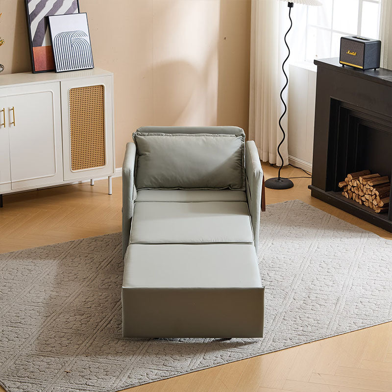 Adult Sleeper Chair Bed – 3-in-1 Convertible Sofa with Pull-Out Bed, USB & Type-C Charging Ports, and Folding Tray Table