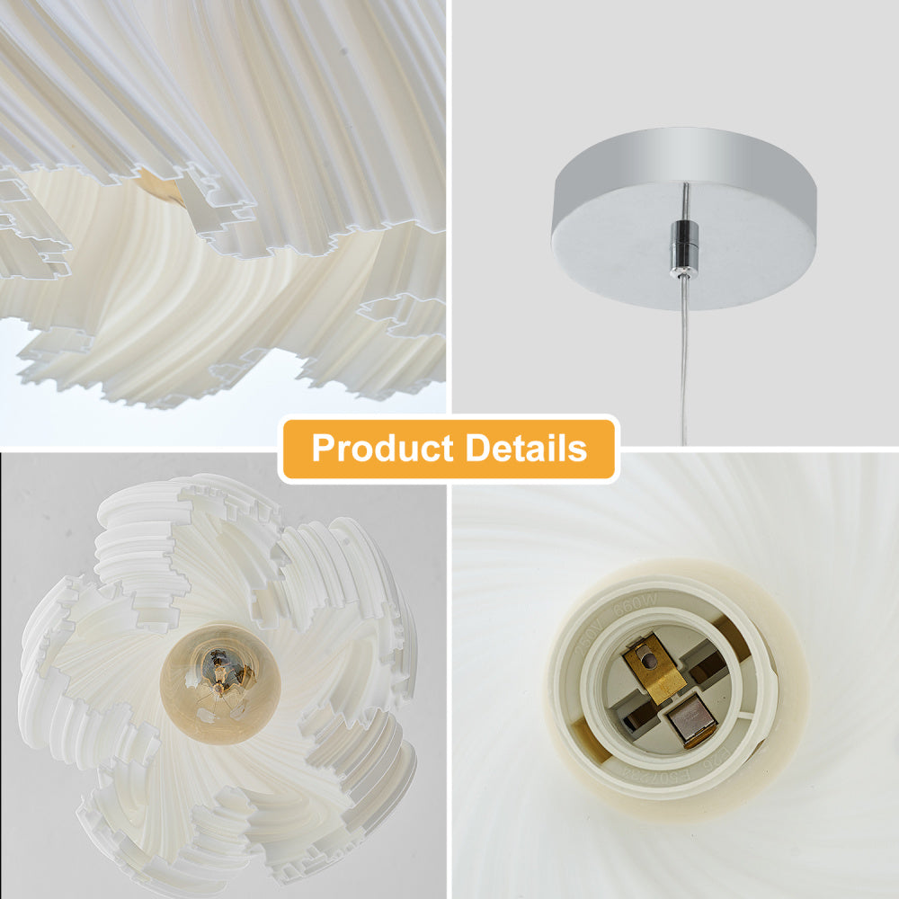 Simple Three-dimensional Petal Design  Chandeliers,No bulbs(2 pack)