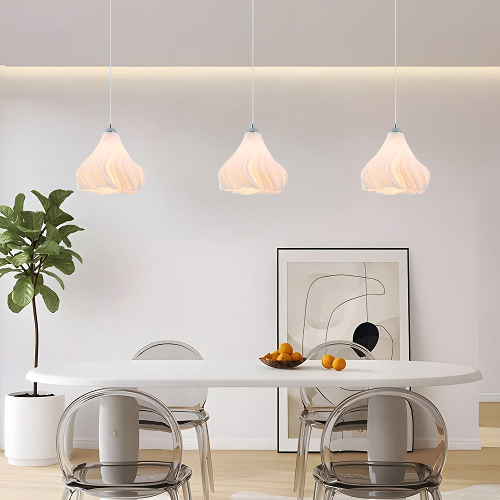 Simple Three-dimensional Petal Design  Chandeliers,No bulbs(2 pack)