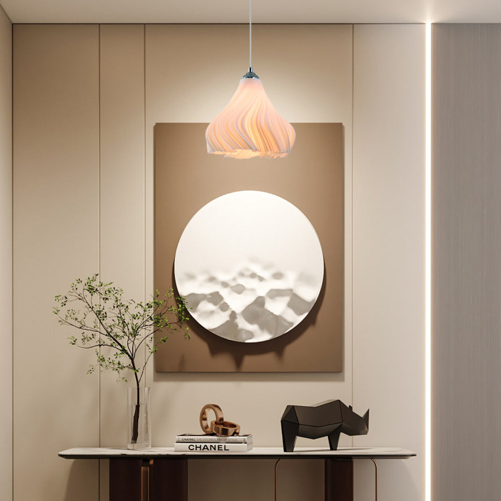 Simple Three-dimensional Petal Design  Chandeliers,No bulbs(2 pack)