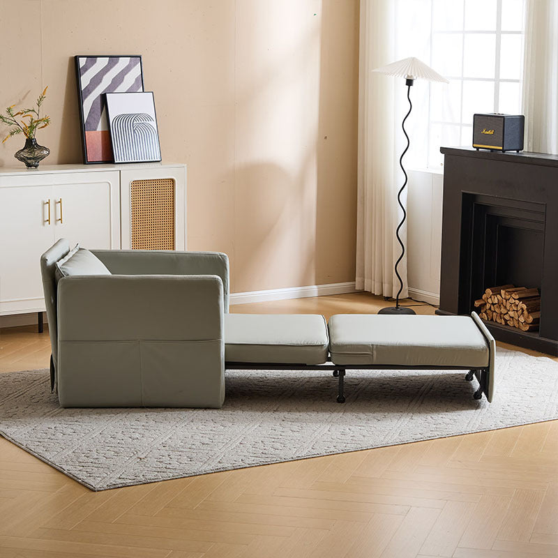Adult Sleeper Chair Bed – 3-in-1 Convertible Sofa with Pull-Out Bed, USB & Type-C Charging Ports, and Folding Tray Table
