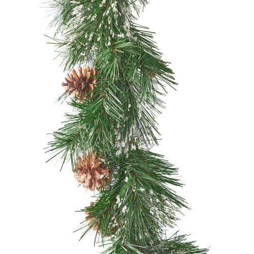 Christmas Wreath With 20 Pine Cones And 50 Warm White LED Lights With Timer - Battery Powered - Outdoor, 160 Pointed Heads