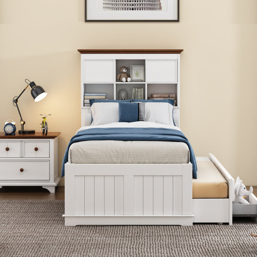 Solid Pine Wood With Leisure Twin Beds