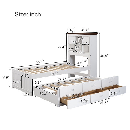 Solid Pine Wood With Leisure Twin Beds